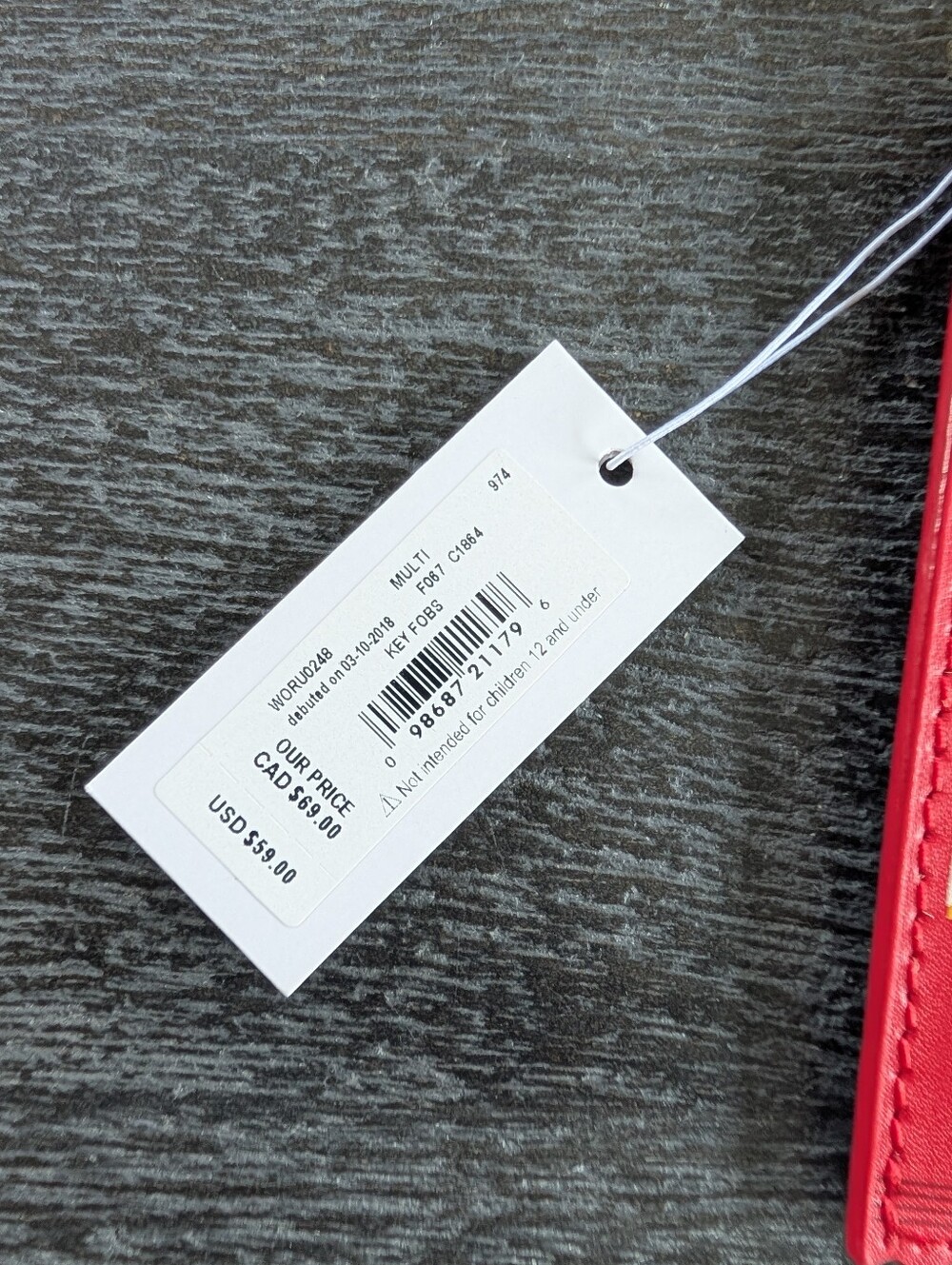 Kate Spade Hot Stuff Keychain NWT - Picture 3 of 7